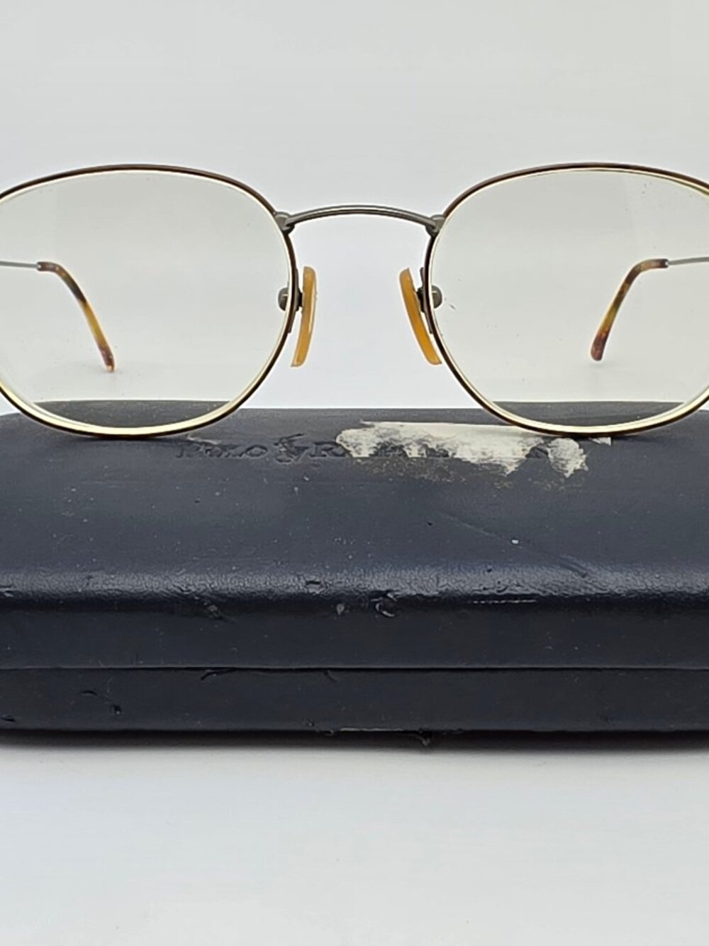 Polo Ralph Lauren Classic 201 WW5 Tortoise Gunmetal Eyeglasses Frame w Case 52mm